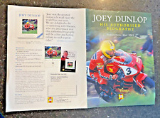 Rare Launch Poster Joey Dunlop Authorised Biography by Mac McDiarmid May 2001