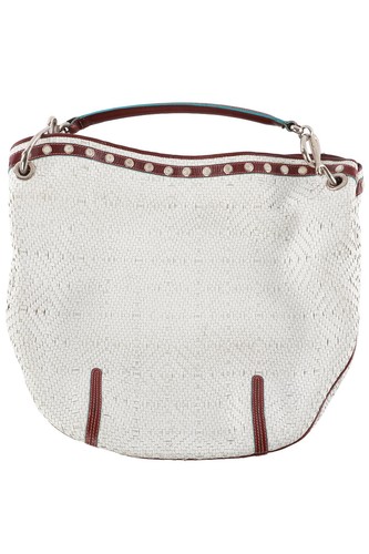 Loewe white leather shoulder - loewe,