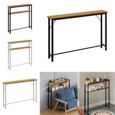 Slim Console Table Behind Sofa