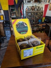 Henselite Lawn Bowls – Set of 4, Classic Deluxe, Size 6 , Gripped Black