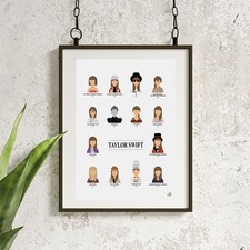 Taylor Swift A4 Digitally Handmade Art Print