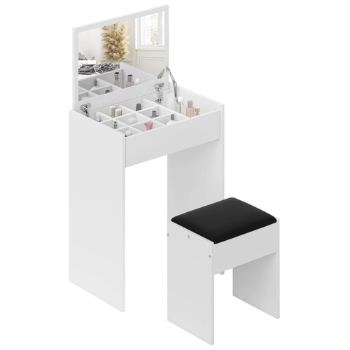 Dressing table with mirror - with, and