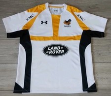 Wasps Rugby Union Away Shirt 2015/2016 - Under Armour Large L Jersey White Top