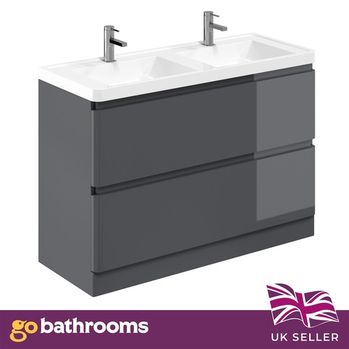 1200mm dark grey gloss double - grey,