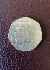 Very RARE ! Victoria Cross 50p