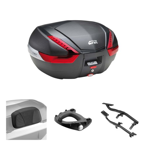 Givi v47nn carbon look red - carbon,