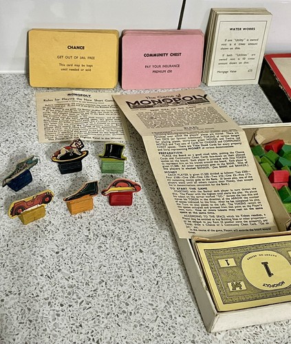 Monopoly game board - board, c1940's