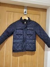 Zara Boys Navy Blue Quilted Jacket - Age 6