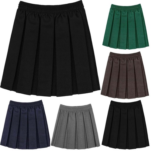 Girls box pleated school - box,