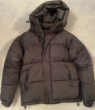 ZARA Boys Black Hooded Puffer