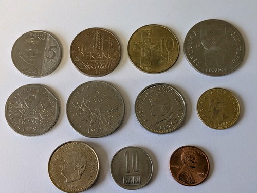 Selection world coins on - selection,