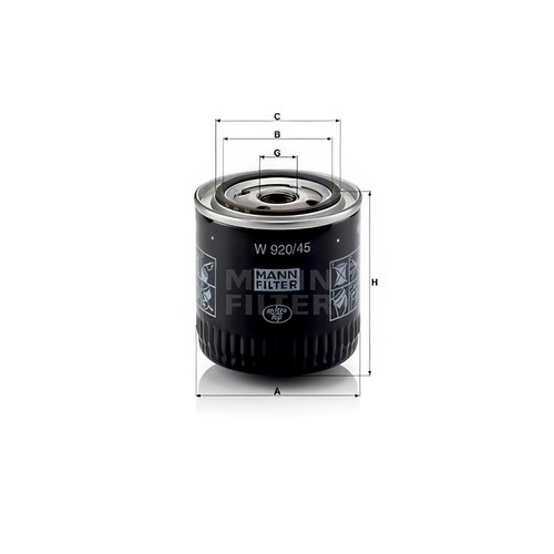Mann w920 oil - mann, fits