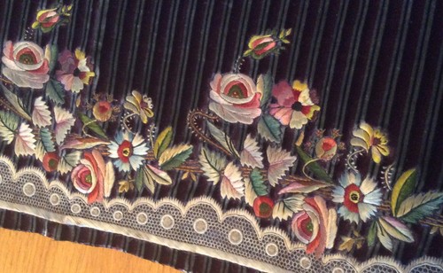 Section 18thc embroidered - section,