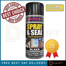 STOP LEAK SPRAY BLACK WHITE WATERPROOF SEALANT MASTIC GUTTER ROOF 300ML 400ML
