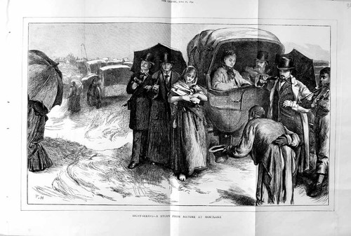 Original old antique print - antique,
