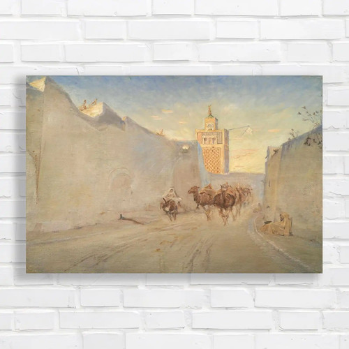 Moroccan desert caravan canvas - desert,