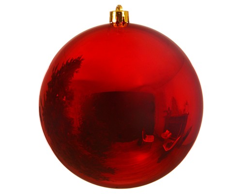 Extra large red - red, bauble