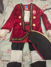 Disney's captain hook costume age 5-7 years