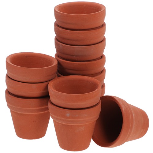 Pcs tiny terracotta pot - 12,