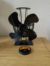 Heat Powered Vonhaus Log Burner Fan Stove Fan 4 Blade