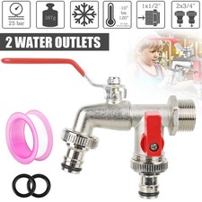 Double Garden Tap Double Water