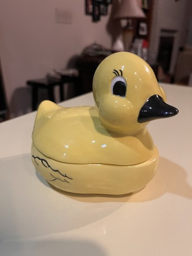 Ceramic yellow duckie - ceramic,