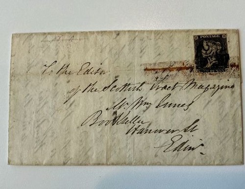 Genuine 1840 penny black - -,