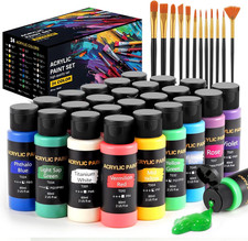 Acrylic Paint Set 24 Colors 12