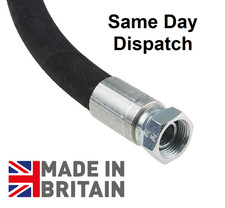 Hydraulic Hose Assembly 2 Wire Hose - 1/4", 3/8", 1/2" & 3/4" - BSP FITTINGS 2SN
