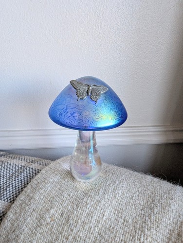 Heron glass mushroom - glass, toadstool