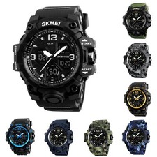Mens Watch Army Military Alarm