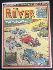 Classic Comics 'The Rover' Steel Sign Tin Wall Door Plaque Retro 410x300mm