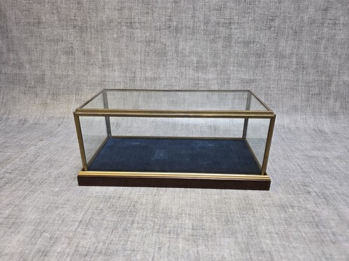 Vintage glass brass framed - glass,
