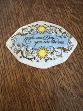 1983 Franklin Porcelain Night & Day Music Box Songs of Love Collection