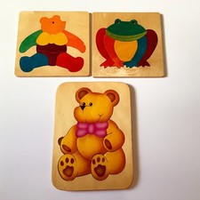 Wooden puzzles for 4 - for,