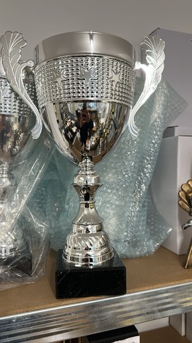 Silver trophy cup - ,