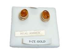 Pair hallmarked 9ct gold - 9ct, oval
