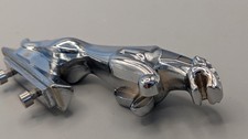 Vintage 1990s Original CHROME JAGUAR LEAPER Emblem from the Hood