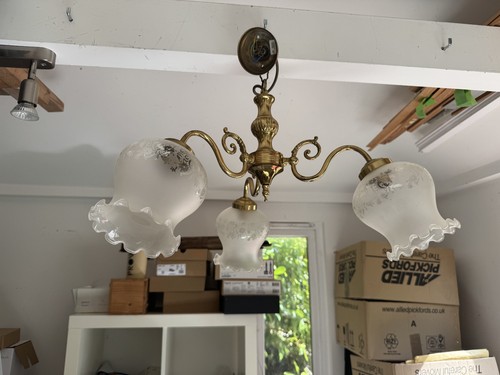 Modern brass three arm - three,