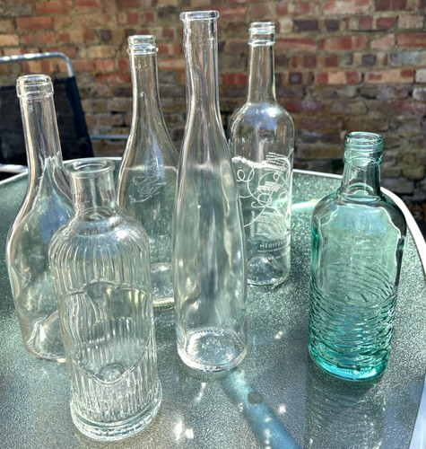 Empty decorative clear glass - 6,