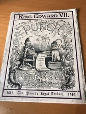 Antique Punch Magazine May 18 1910  No3593 CXXXVIII KING EDWARD VII