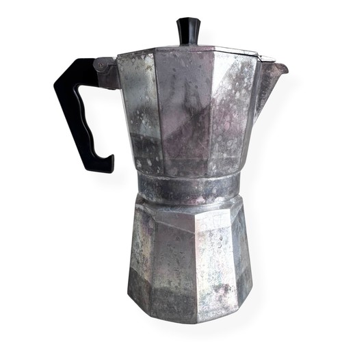 Vintage aluminum moka pot - vintage,