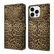 Leopard Print Card Flip Wallet