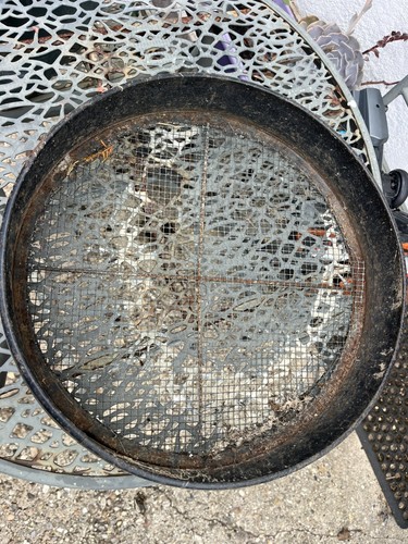 Vintage garden soil sieve