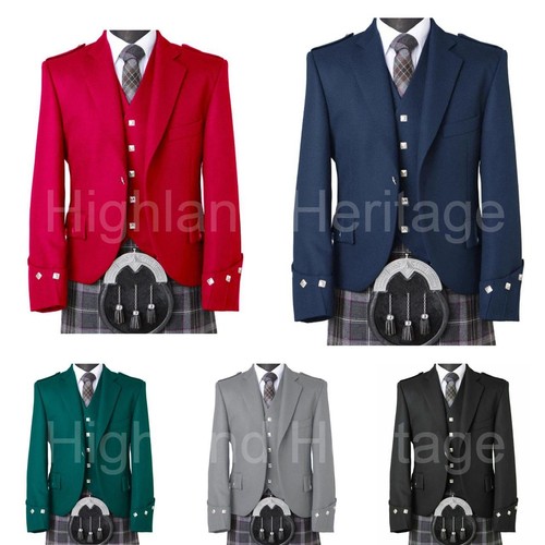 Men argyle kilt jacket - kilt,