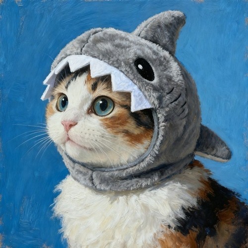Funny cat shark headdress - funny,