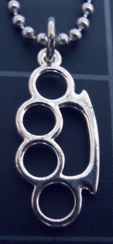 Brass knuckles necklace - knuckles,