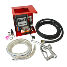 220V Electric Fuel Transfer Pump 550W-60L/Min W/Nozzle Meter For Oil Fuel Diesel