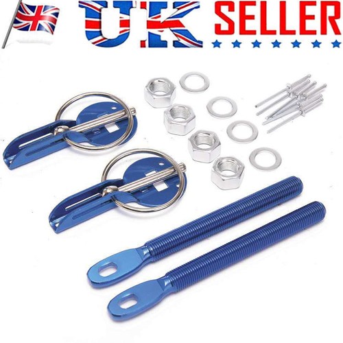 Universal blue car bonnet pin - blue,