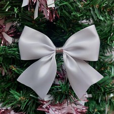 Christmas tree bows satin